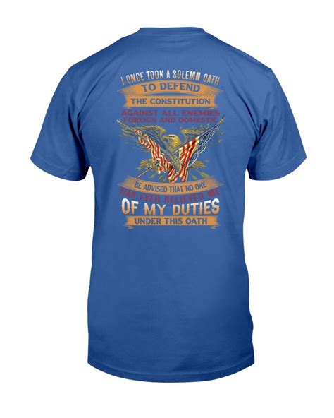 I Once Took A Solemn Oath To Defend The Constitution T Shirt Atmtee