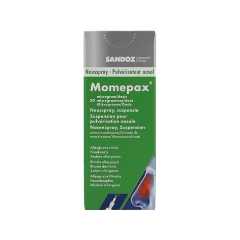 Momepax Sandoz Spray Nasal 140 X 50 Mcg Sprays Nasaux Pharmacodel