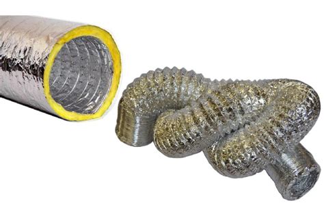 Acoustic Flexible Ducting Vs Aluminium Un Insulated Flexible Ducting