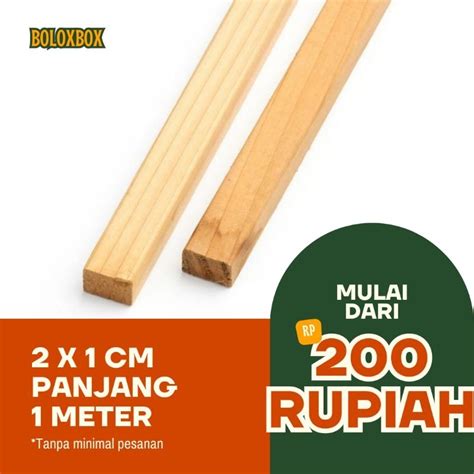 Jual Lis Kayu Jati Belanda X Cm Panjang Cm Balsa Murah Meter Lis