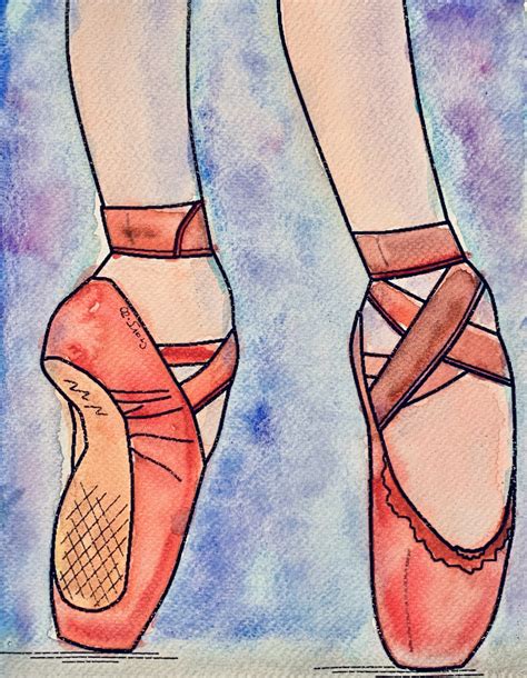 Dibujo De Zapatillas De Ballet