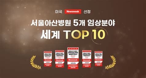 서울아산병원 내분비·소화기·암·비뇨기 ‘글로벌 Top5 소식지 Amc동문회 서울아산병원