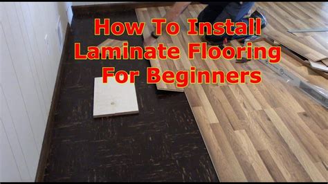 How To Install Laminate Flooring For Beginners Youtube