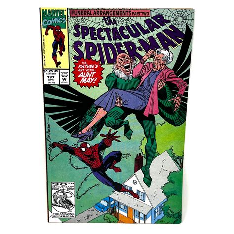 Marvel Comics Spectacular Spiderman 187 Aunt May Vulture