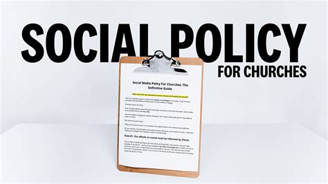 Social Media Policy For Churches The Definitive Guide Youtube