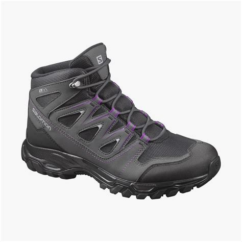 Bota Salomon Upstone Mid Wp Fem Cinza Ecotrek Loja De Montanha