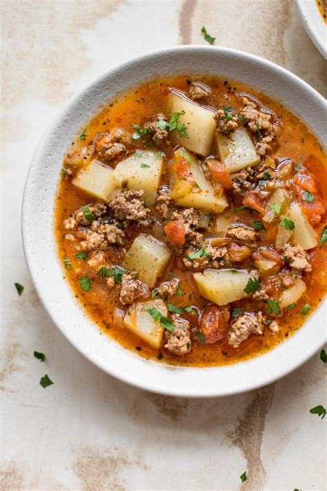 Ground Beef And Potato Soup Recipes Bro