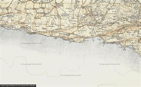 Historic Ordnance Survey Map of Lulworth Cove, 1899-1909