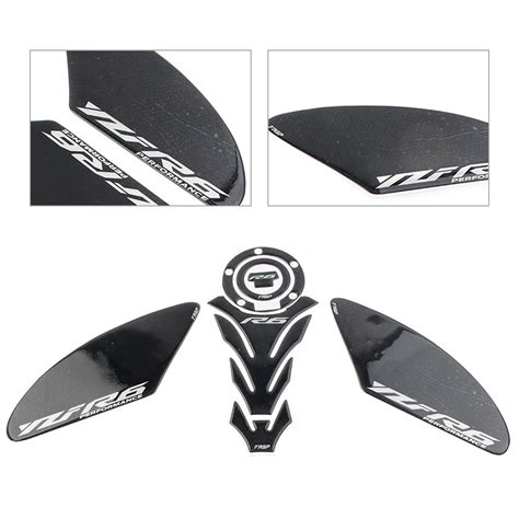 Ns For Yamaha Yzfr R Yzf D Carbon Fiber Tank Pad Traction Side