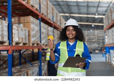 40 Black People Warehouse Receipting Images Stock Photos 3D Objects