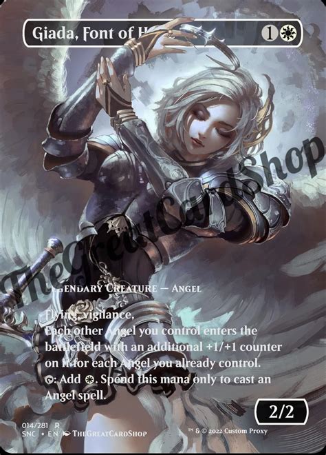 Giada Font Of Hope Magic Full Art Custom In 2022 Custom Giada