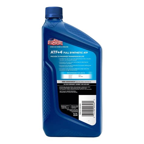 Valvoline Atf 4 Full Synthetic Automatic Transmission Fluid