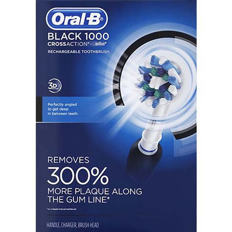 Oral B Toothbrush Black Crossaction Rechargeable Oral Care