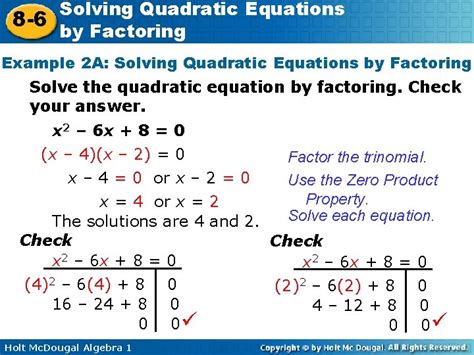 Examples Of Quadratic Equations By Factoring Tessshebaylo