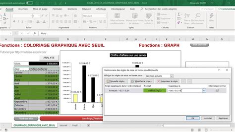 Excel 2016 Comment Faire Un Graphique Avec Seuil Mise En Couleur Sur Excel En Moins De 5 Min