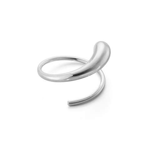 Mercy Swirl Spiral Earring In Sterling Silver Georg Jensen Swirl