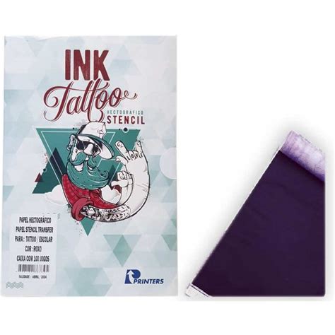 Papel Hectografico Stencil Tatuagem Printers Papelaria Criativa