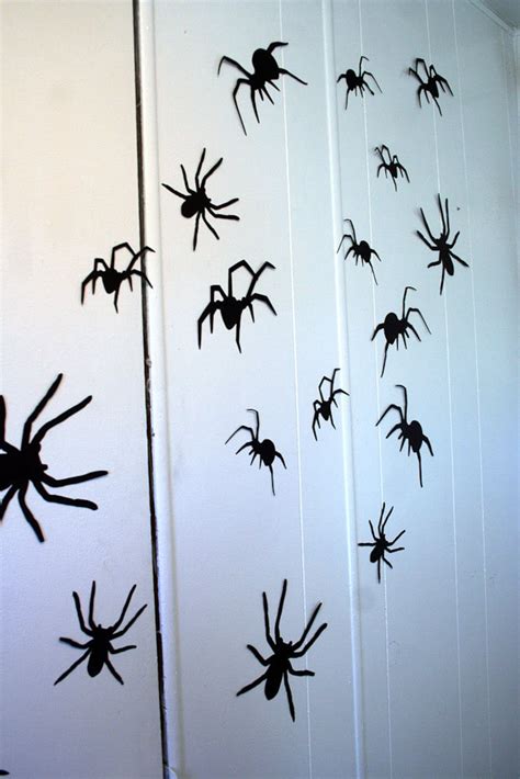 3D Wall Decor Crawling Spiders Wall Decor Halloween Party Decorations