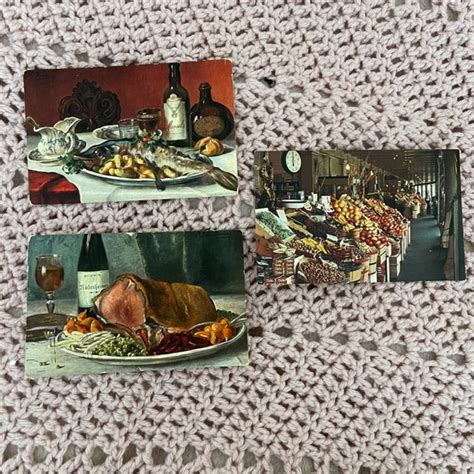 Vintage Food Dinner Meal Postcards - Etsy