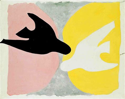 Georges Braque Der weiße Vogel und der schwarze Vogel Vögel L