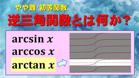 【高校数学＋】逆三角関数とは何か【基礎解析】 Youtube