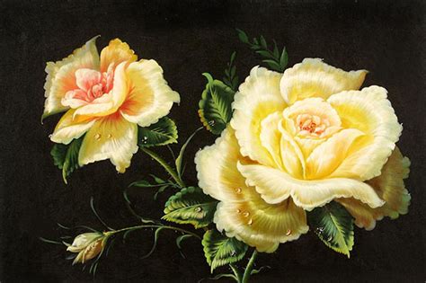 Classical Flower Paintings N014 Art In Bulk