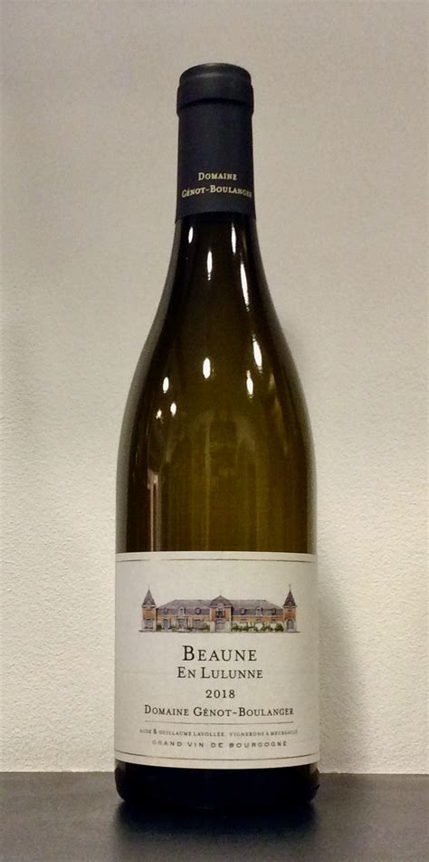 Domaine Génot Boulanger cuvée En Lulunne Beaune Blanc 2018 La