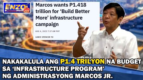 Nakakalula Ang P Trilyon Na Budget Sa Infrastructure Program Ng