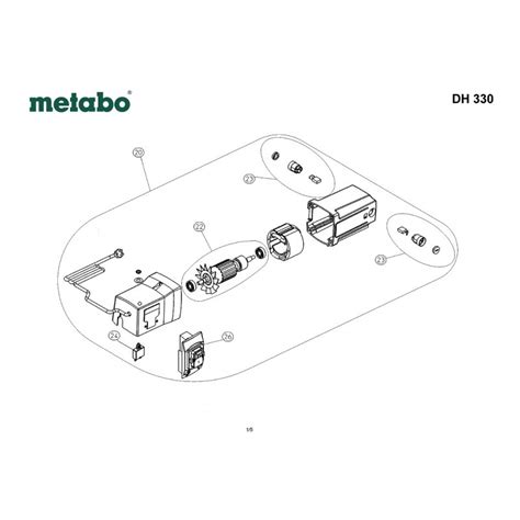 Metabo Spare Parts For Planer Dh 330