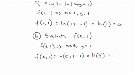 Solved Let F X Y Ln X Y A Evaluate F B Evaluate F E