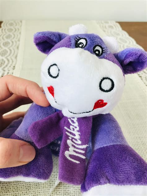 Milka Purple Plush Cow Toy Milka Cow Toy Swiss Purple And Etsy