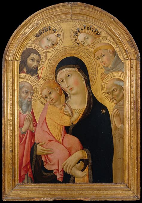 Sano Di Pietro Ansano Di Pietro Di Mencio Madonna And Child With