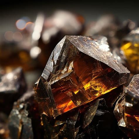 Premium AI Image | Closeup of sphalerite mineral