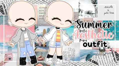 ♡☁ Summer Aesthetic Outfit Ideas Gacha Club Inspo ☁♡ Youtube