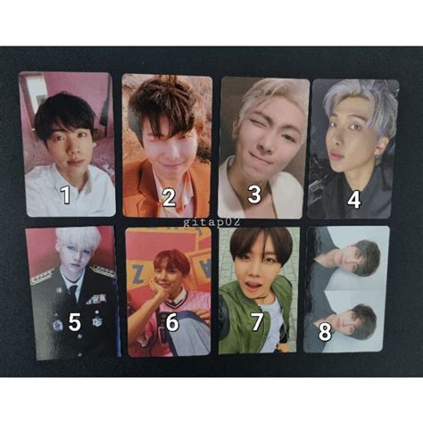 Jual Baca Deskripsi BTS Official Photocard Pc RM JIN SUGA J HOPE V