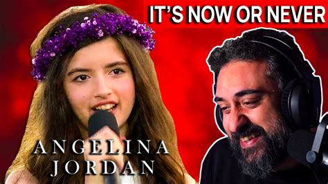 Arab Man Reacts To Angelina Jordan It S Now Or Never Allsang P