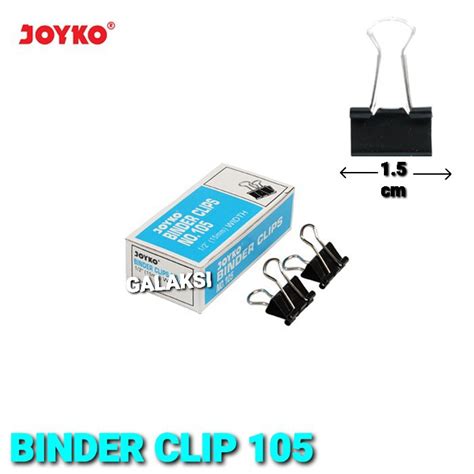 Jual Binder Clip Penjepit Kertas No 105 Joyko 12pcs Shopee