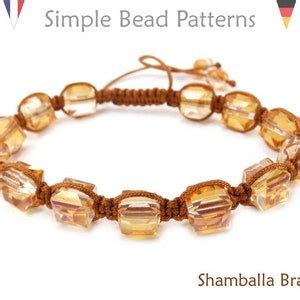 DIY Shamballa Bracelet Tutorial Macrame Slide Knot Beading Etsy