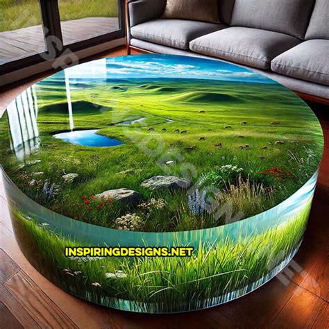 These Epoxy Scene Coffee Tables Bring The Outdoors Inside With Stunning