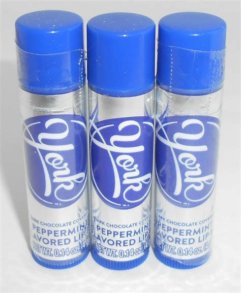 Hershey York Dark Chocolate Covered Peppermint Flavored Lip Balm Seal