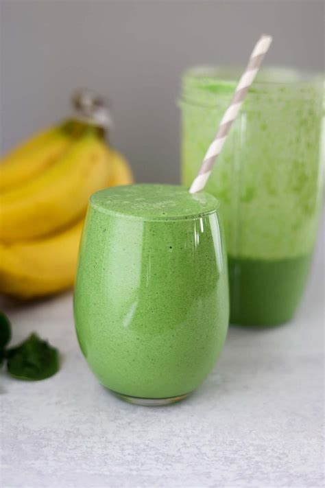 Spinach Banana Smoothie Super Creamy Cooked By Julie