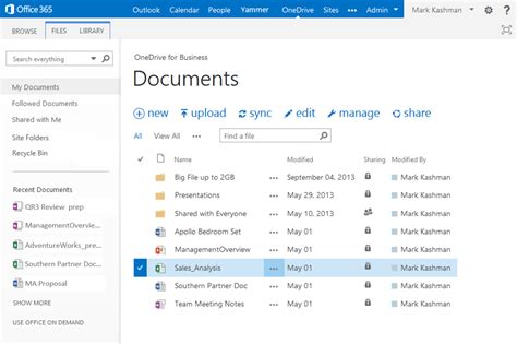 Microsoft Updates Onedrive For Business With New Design Features