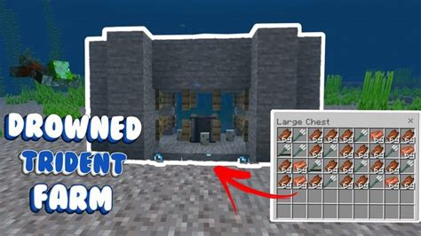 Best 1.18+ drowned and trident farm Minecraft Bedrock ( MCPE, Xbox, PlayStation, Switch...) in ...