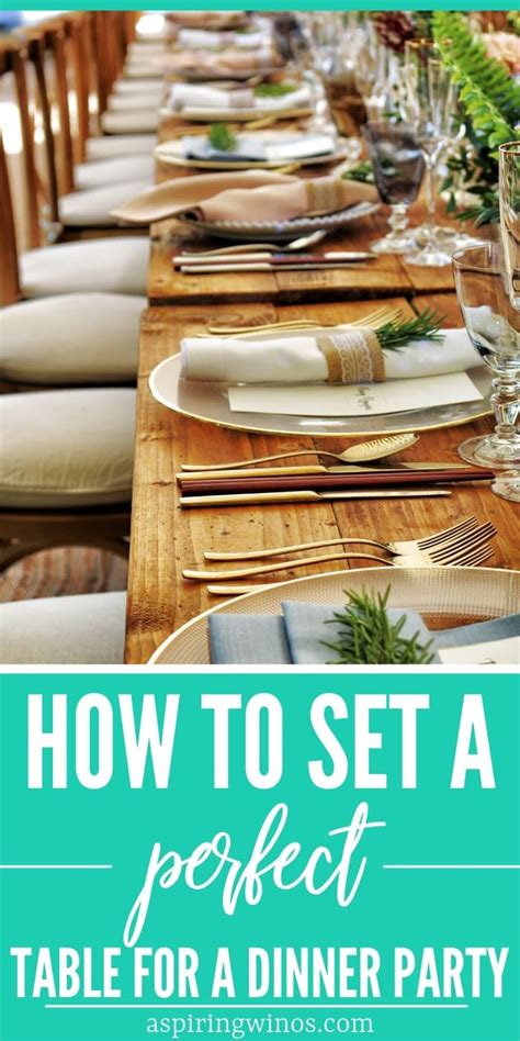 How To Set A Perfect Table Dinner Party Table Settings Dinner Table