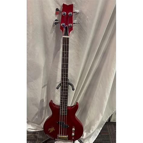 Used Washburn Scavenger Electric Bass Guitar Burgundy Guitar Center