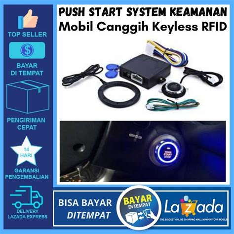 Push Start System Keamanan Mobil Canggih Keyless Rfid Alarm Mobil Push