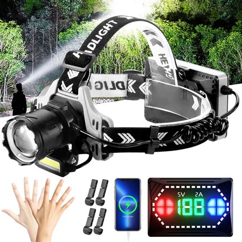 Yoobao Led Headlamp Rechargeable Lumens Super Bright Headlight