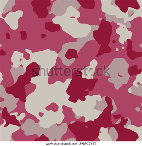 Seamless Fashion Pink Military Camouflage Pattern Stock Vector Royalty