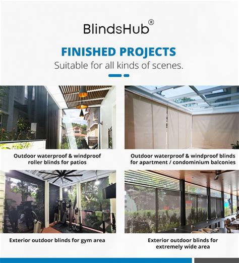 Heavy Duty Waterproof & Windproof Outdoor Blinds — BlindsHub.com