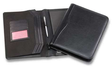 Superior Leather Compendium Folder Custom Printed With Your Logo